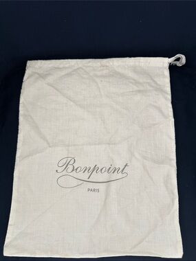 Bonpoint Cream Linen Drawstring Storage Sack